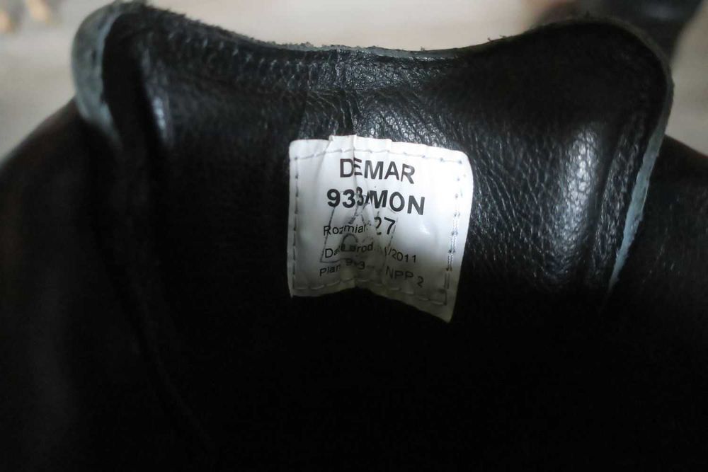 Zimowe buty Demar r 42 Wojskowe Skórzane Polskie 933/MON