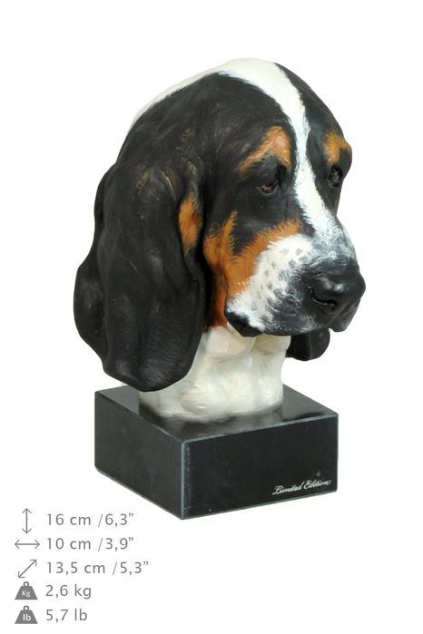 Basset Hound I ręcznie pomalowana statuetka Art-Dog