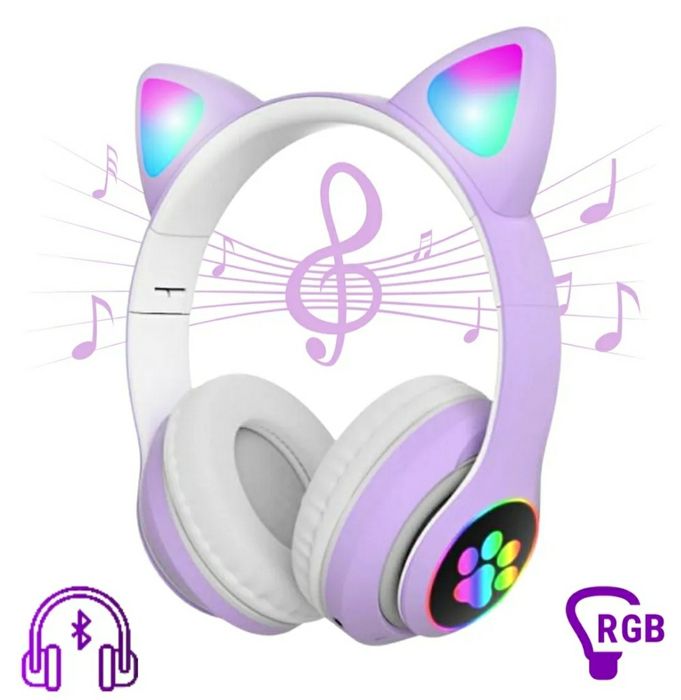 Беспроводные наушники Wireless Cat Ear Headphones STN-28