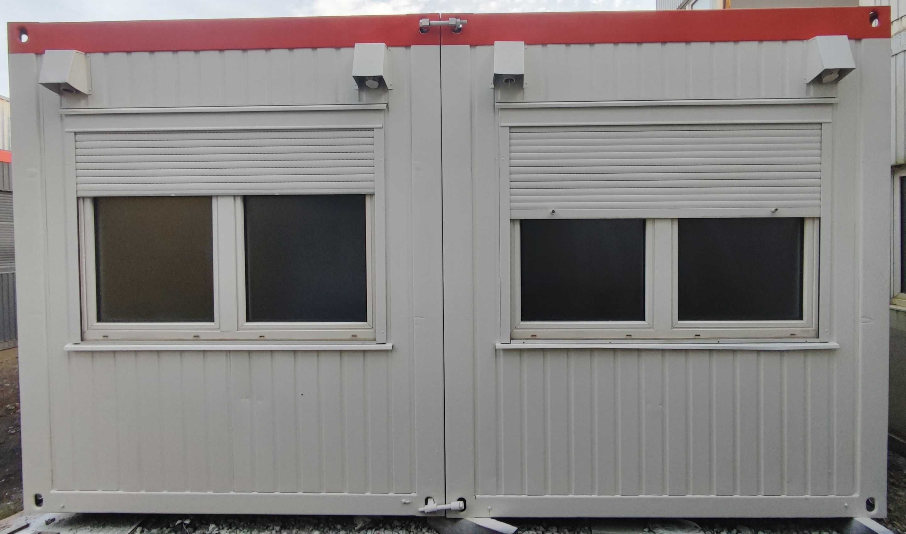 Podwójny kontener usługowy biurowy magazynowy mieszkalny 6x5m 27,40m2
