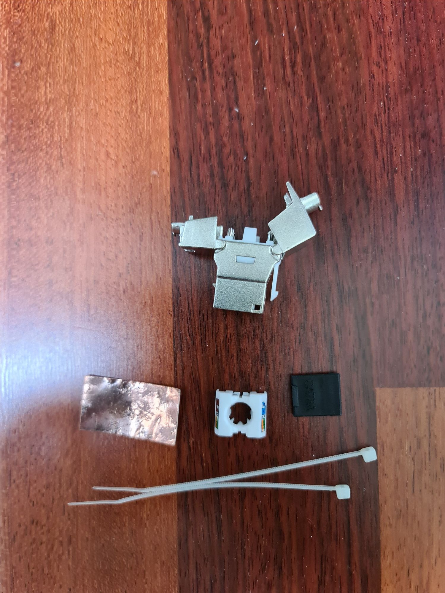 Moduł keystone RJ45 kat 6A gniazdko kabla internetowego