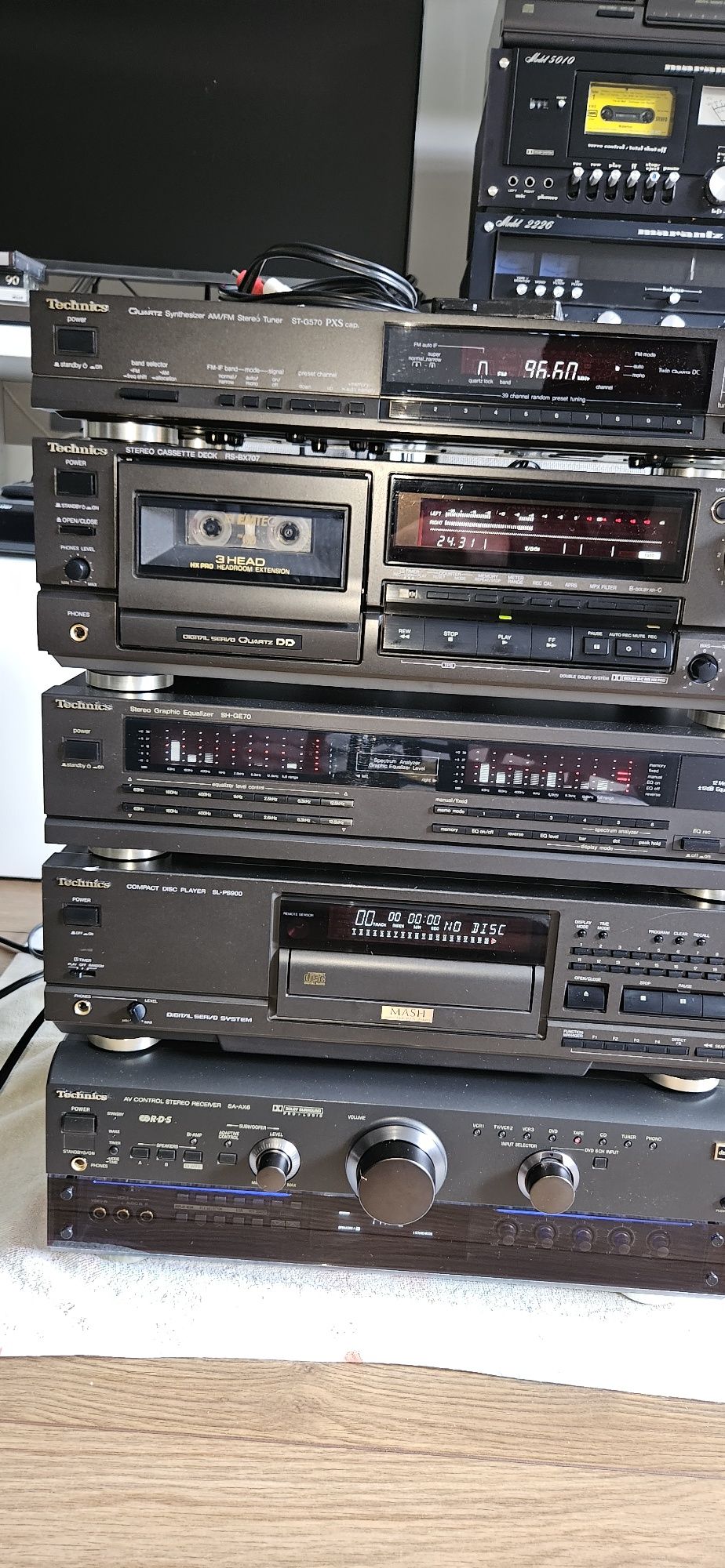 Wieża Technics wysokie modele 5 el.