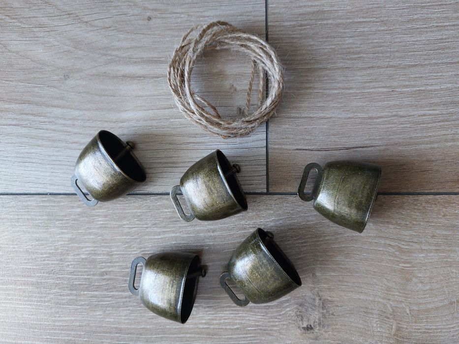 5x Żeliwne dzwonki krowie barany owieczki dźwięk ozdoba święta dzwonki