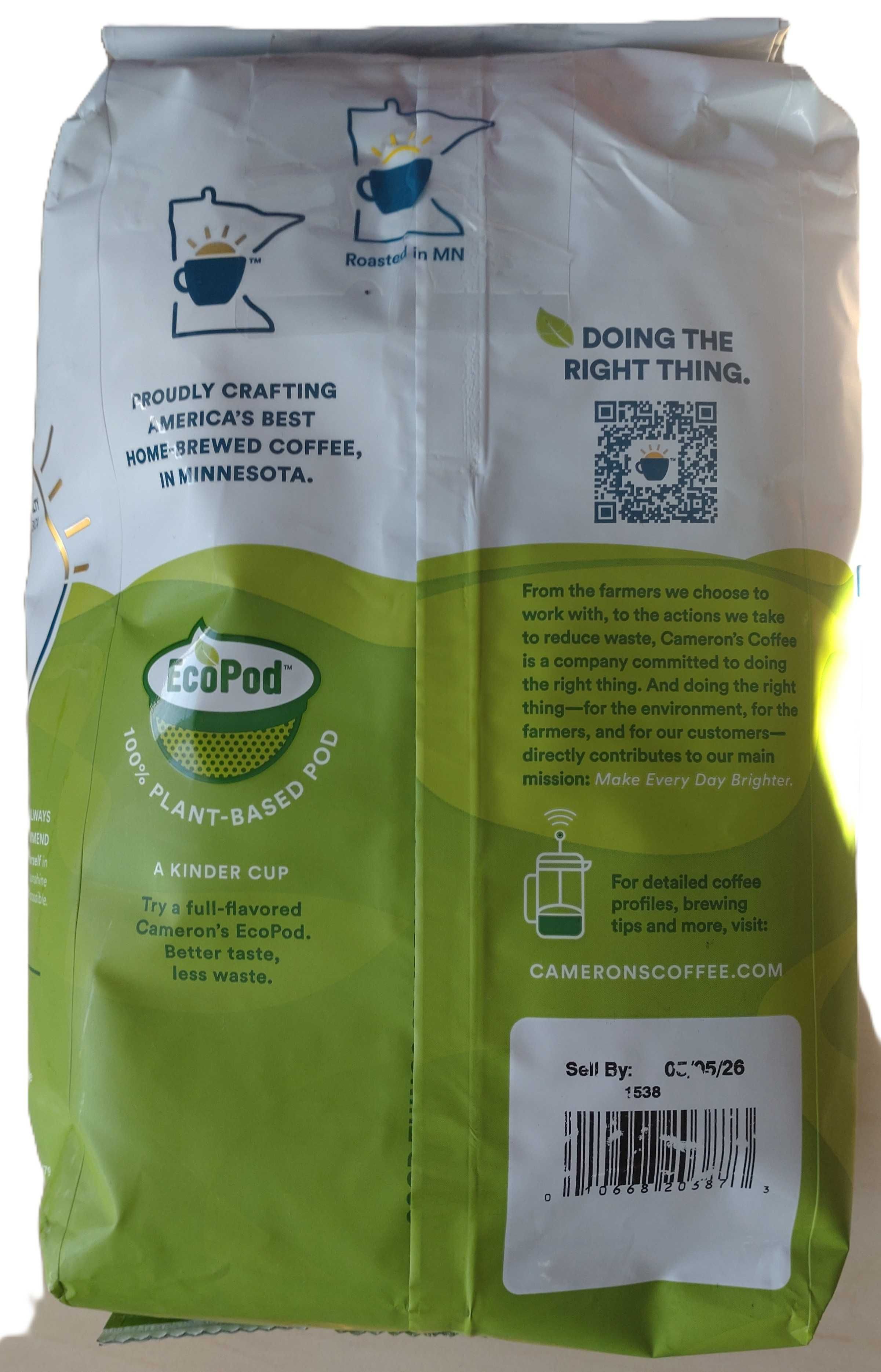 Kawa ziarnista CAMERON'S Organic Velvet Moon 907g *Arabica 100% *z USA