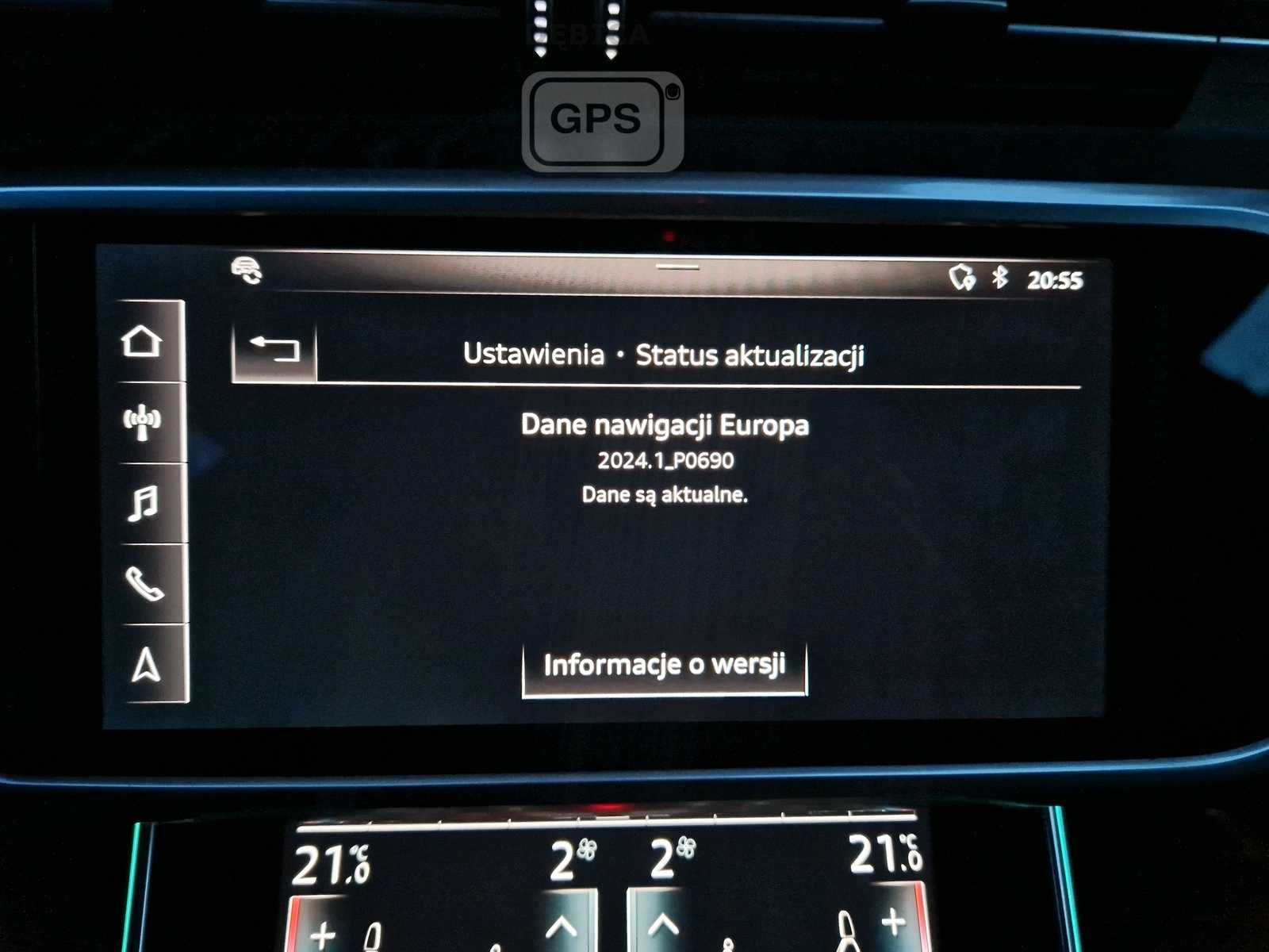 Polskie Menu Audi Q3 A6 A7 Q7 Q8 Konwersja MH2p Mapa 2025 AndroidAuto
