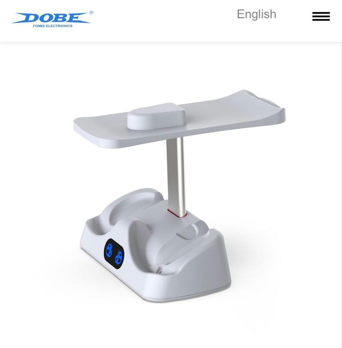 SONY PlayStation VR2 Gogle VR, stacja ładowania, podstawka Dobe
