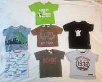 7 sztuk T-shirty rozmiar 68-80