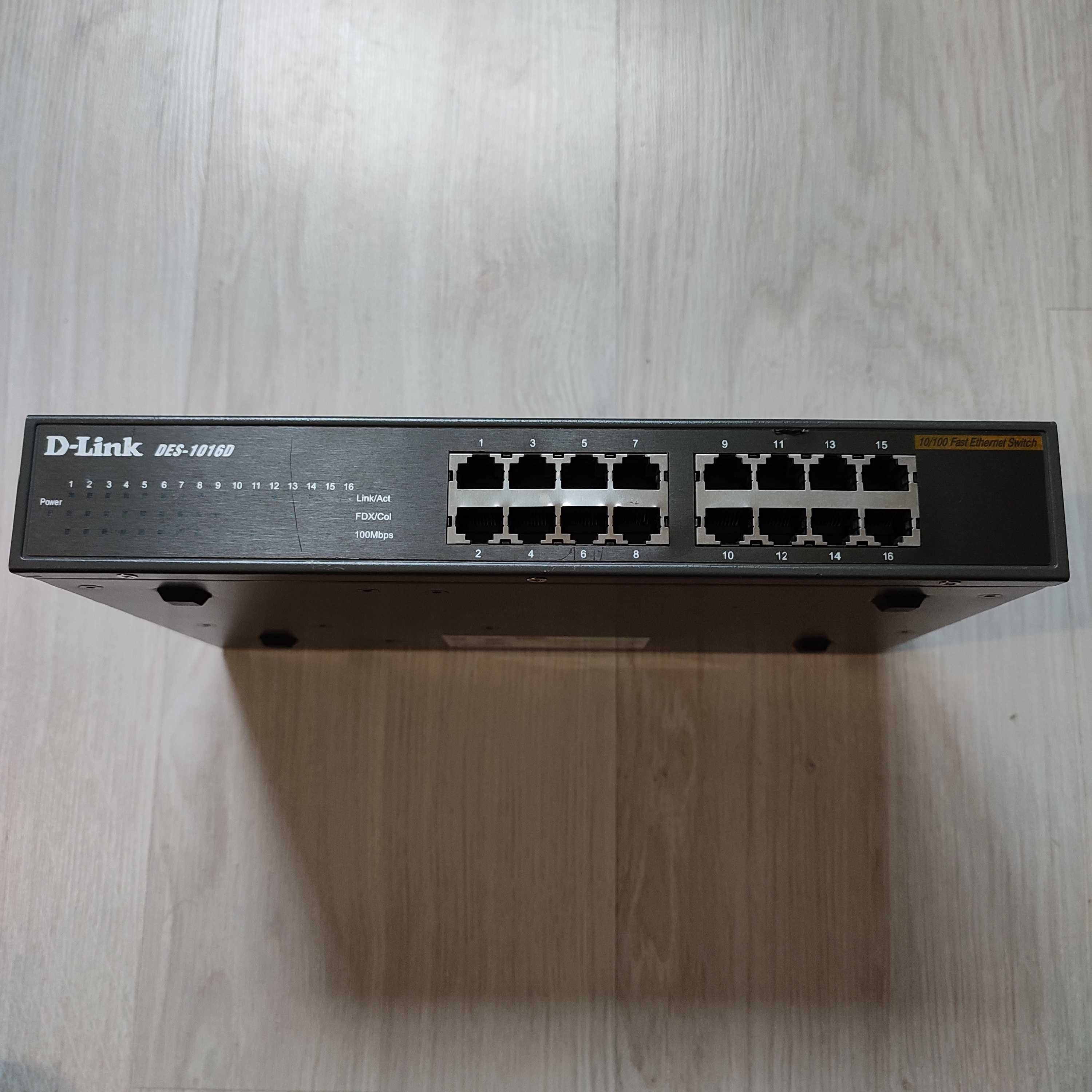 Коммутатор локальної мережі (Switch) D-Link DES-1016D