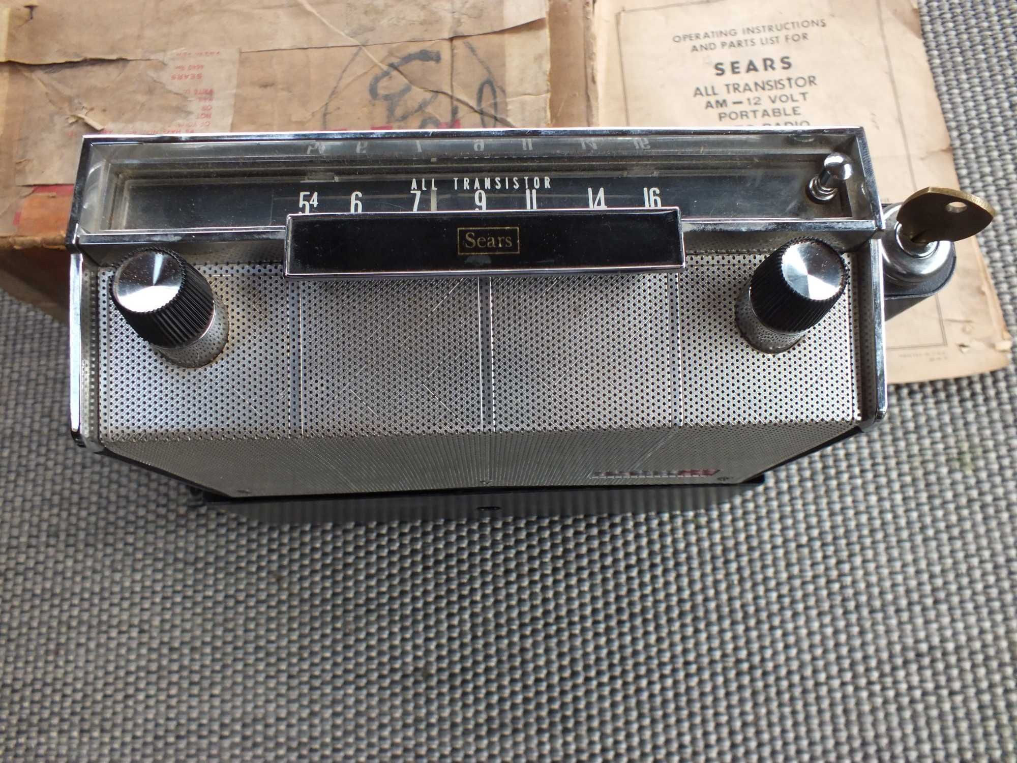 Radio Radio samochodowe do klasyka  SEARS USA Lata 60-te XX W B