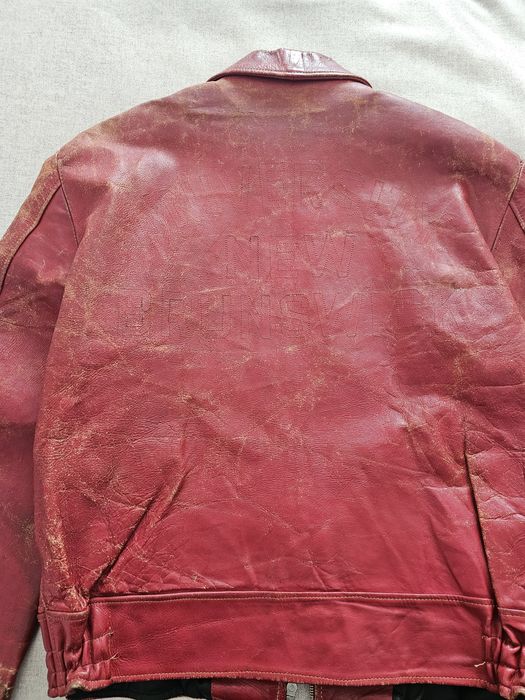 Raro blusão cabedal vintage anos 60 tamanho xl