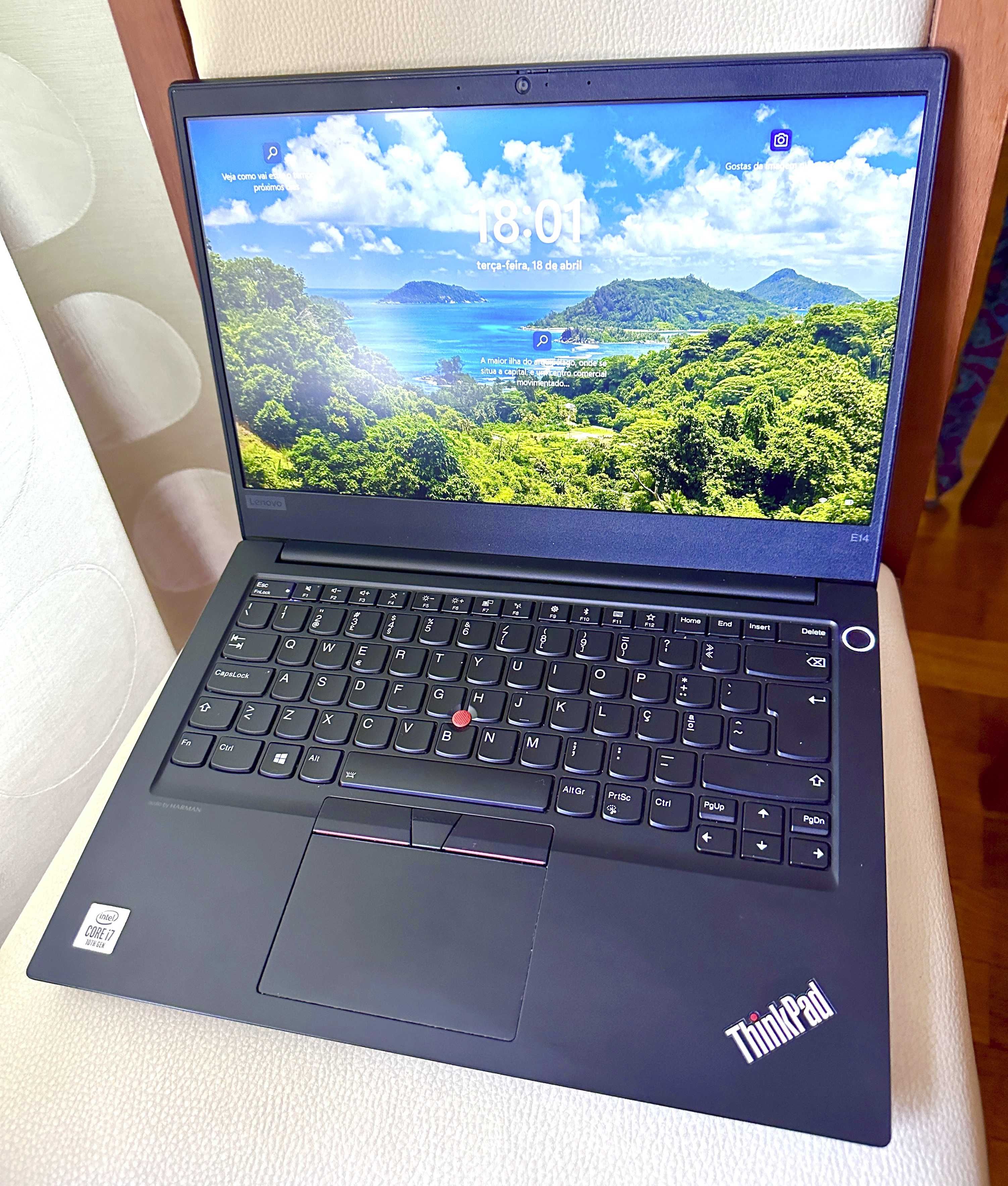 Lenovo ThinkPad E14 14.1"FullHD/i7-10510u Quad Core/16Gb Ram/2 Discos