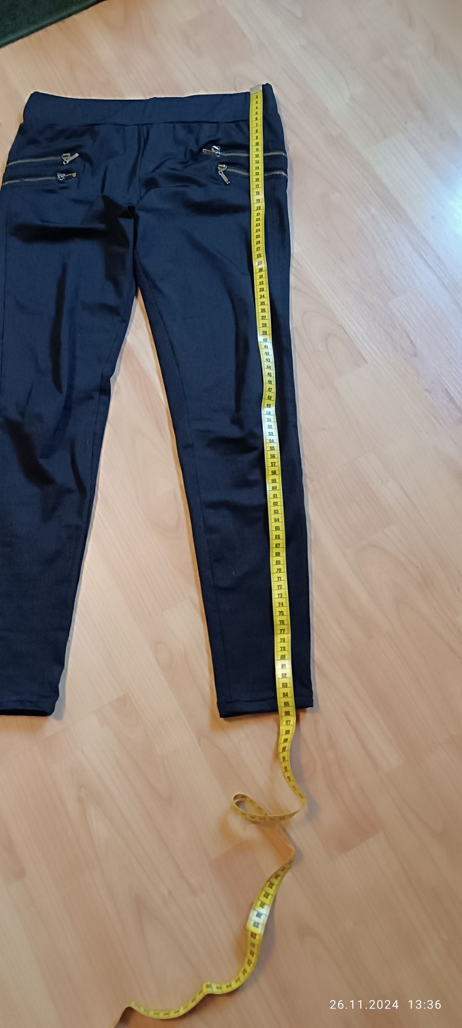 Legginsy spodnie z zamkami XS