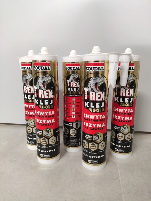 Klej montażowy soudal t-rex gold