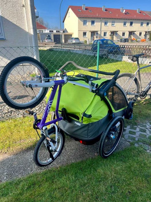 Uchwyt na rowerek dziecięcy do przyczepki Thule na Woom, Puky - czarny