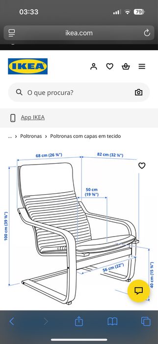 Poltrona chapa carvalho c/ velatura branca