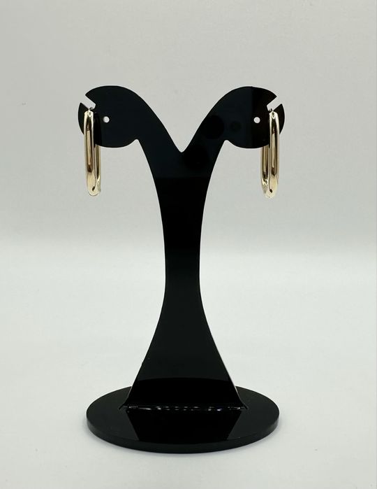 Złote Kolczyki Koła Kółka Owalne Pr.585 NOWE !!!