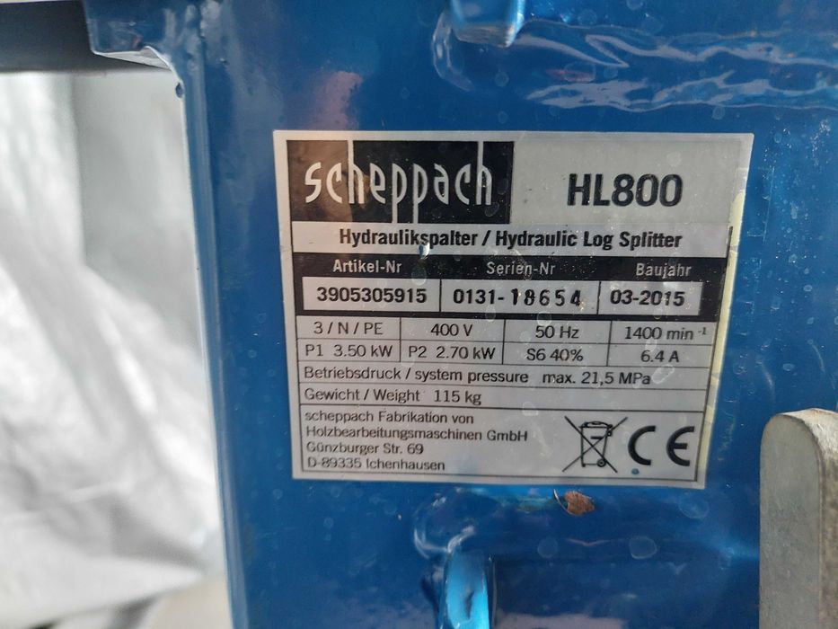 łuparka do drewna 8 t