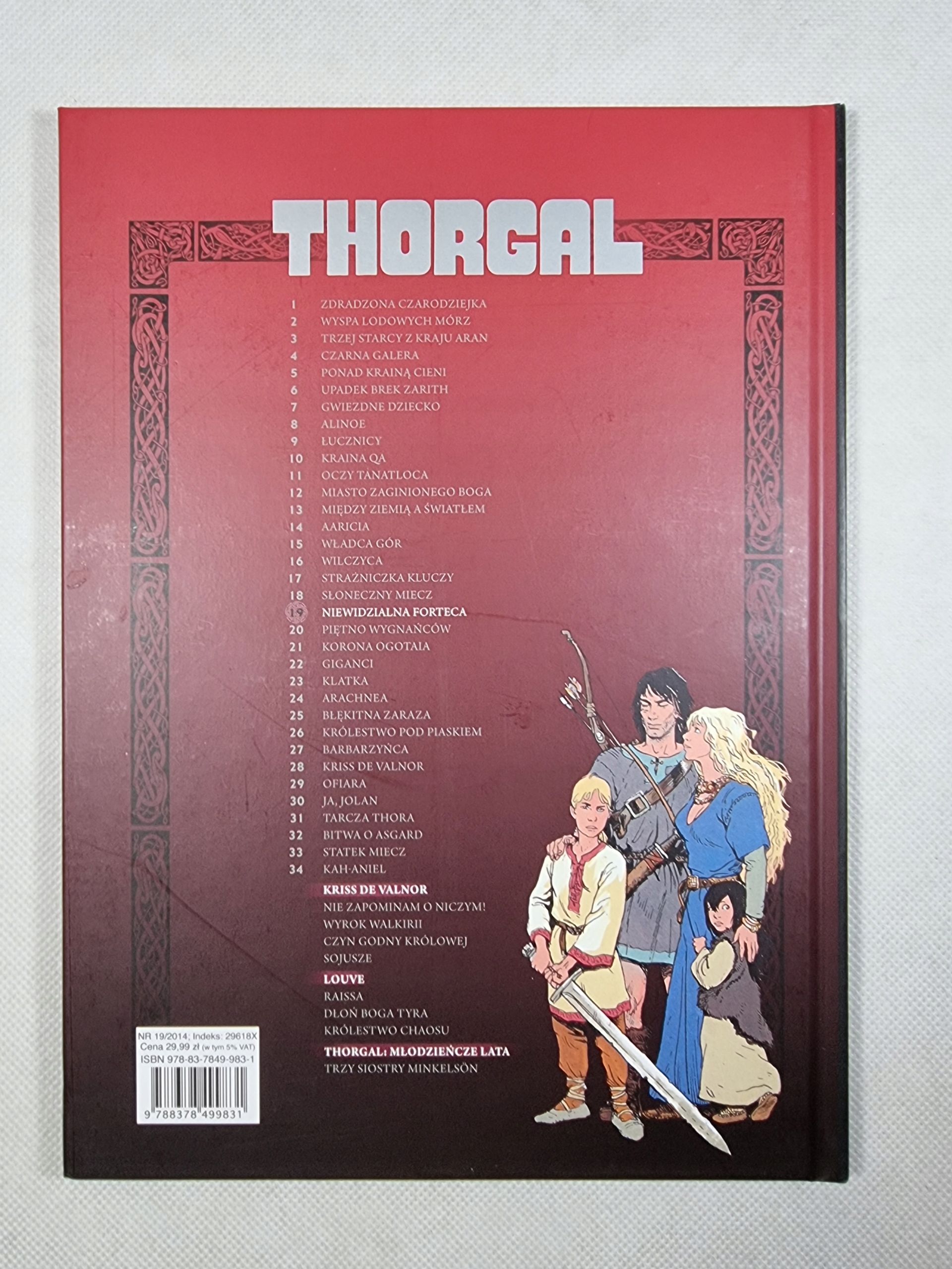 Thorgal Tom 19 / Niewidzialna Forteca / Kolekcja Hachette