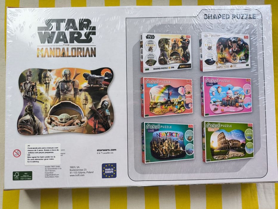 star wars shaped puzzle 598 peças