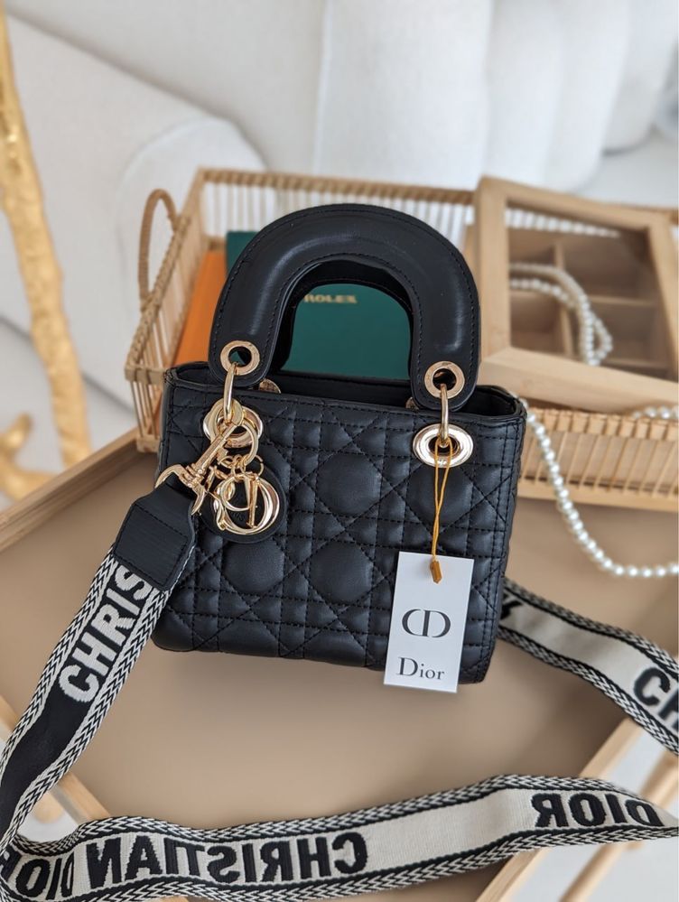 Сумка LADY DIOR міні широкий ремінь