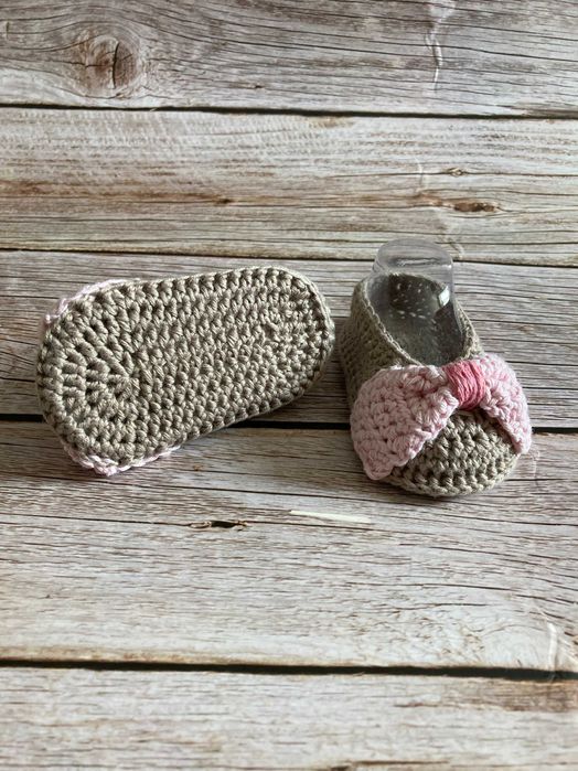 Baleriny niemowlęce niechodki 9 cm - HANDMADE