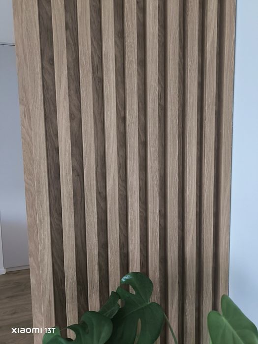 Lamele ścienne 3x4 cm, wysokość 275 cm (dąb amerykański)