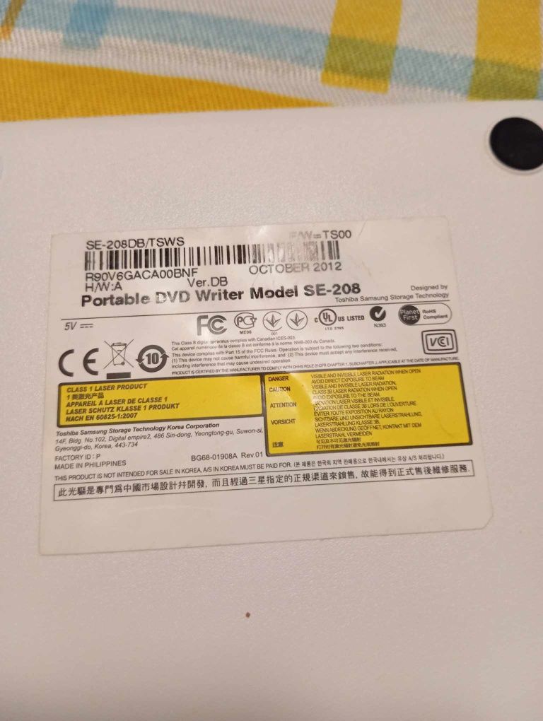 Leitor gravador de cd da Samsung
