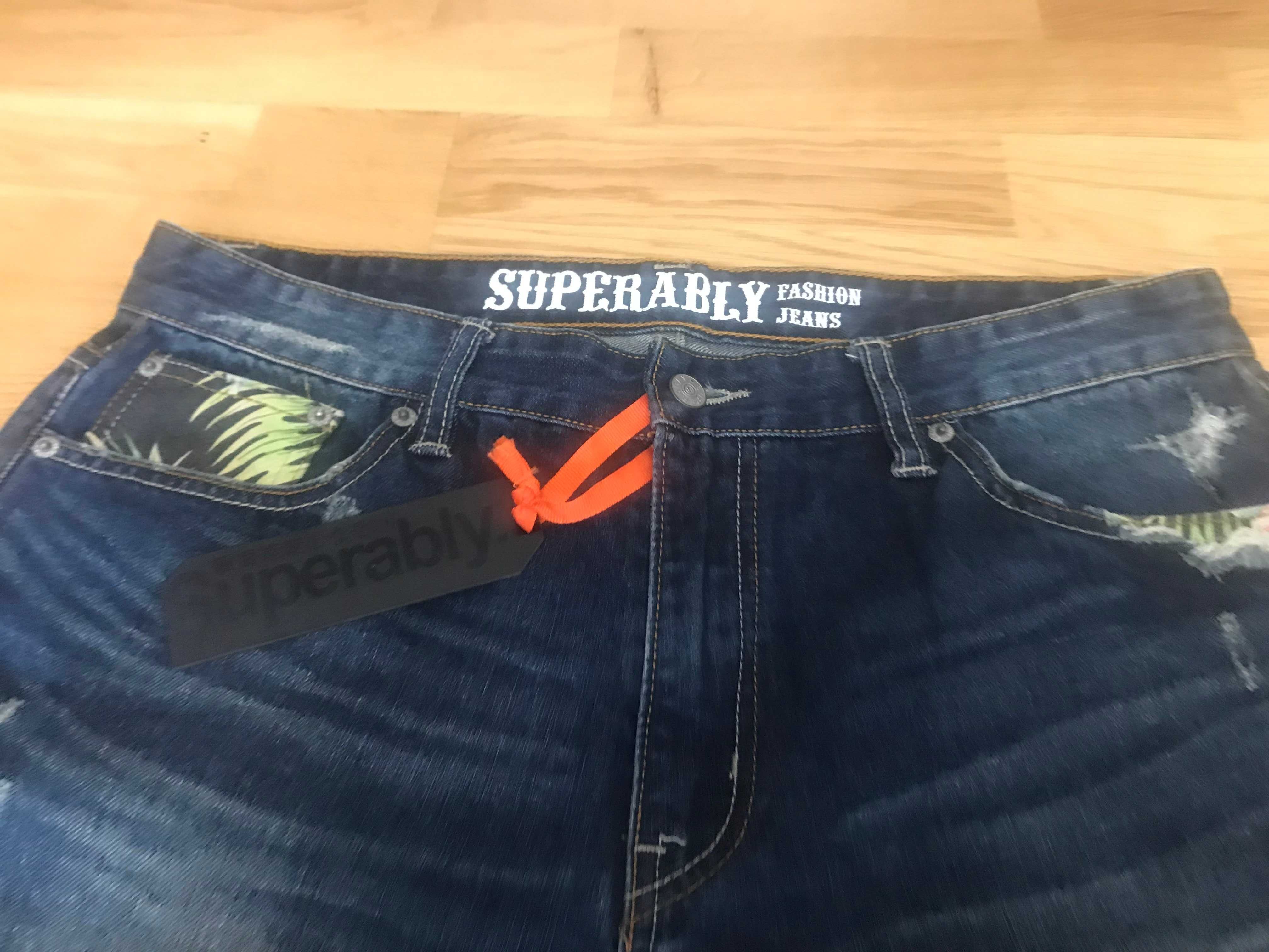 krótkie spodnie spodnie Superably jeans short Superably