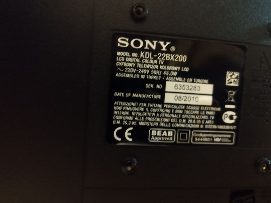 TV Sony 22 polegadas