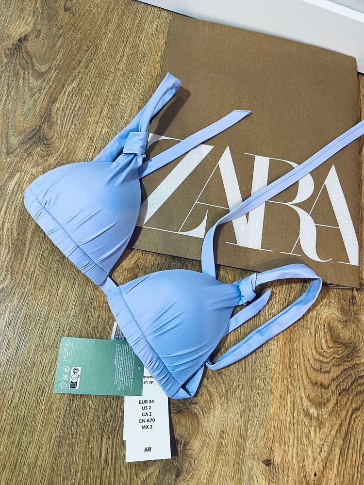 Fioletowy stroj kapielowy h&m gora 34 xs