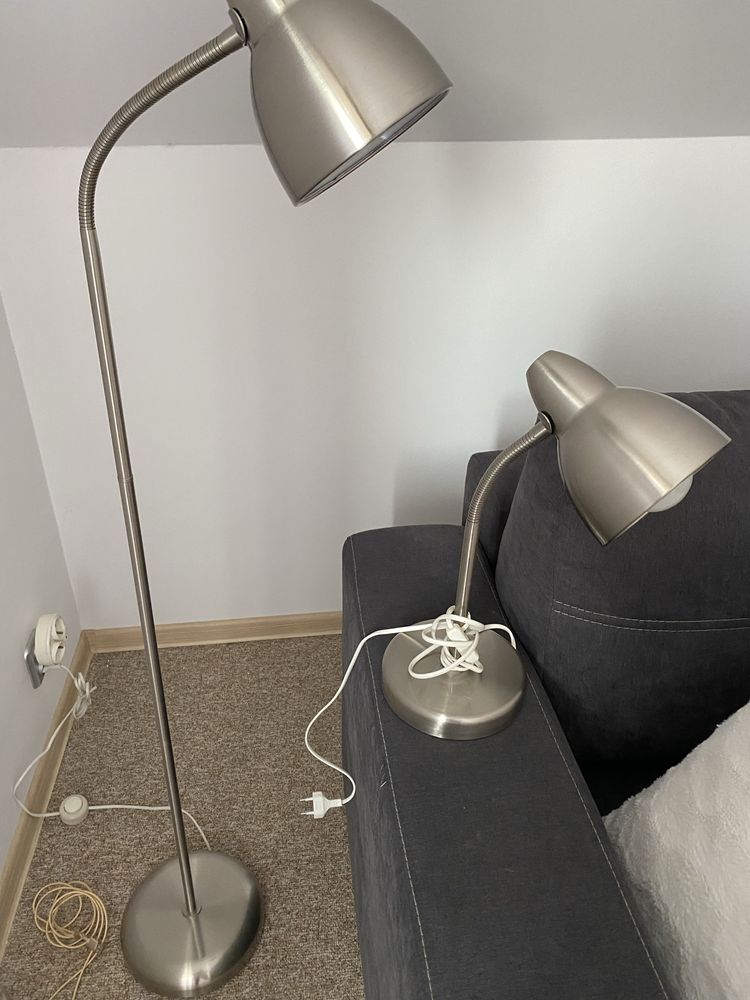 Lampa stojąca i biurkowa