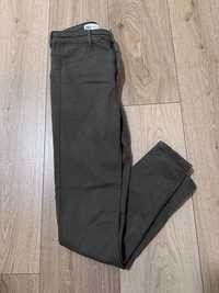 Eleganckie Khaki spodnie dżinsowe - ZARA - rozmiar 36