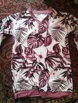 Bluza flanela frotte welurowa LXL damska lato wiosna