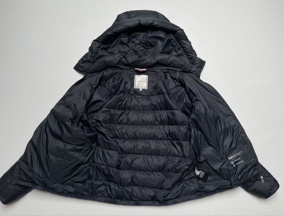 42 Tommy Hilfiger granatowa kurtka pikowana modna jesienna zimowa navy