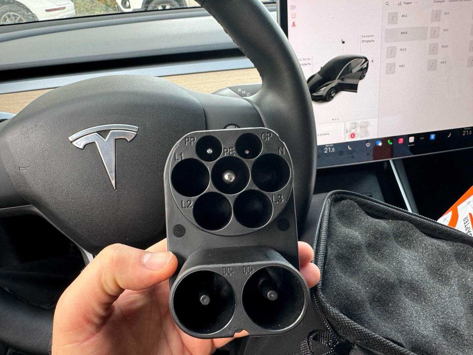 Адаптер GUWIEYG CCS2 - Tesla, перехідник,, швидка зарядка переходник