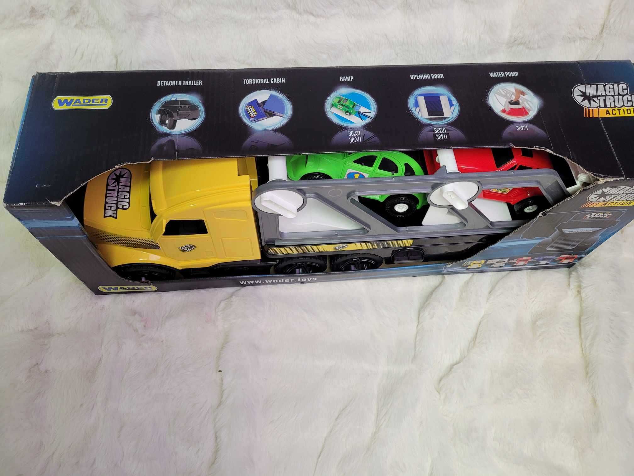 Laweta Samochód Magic Truck ACTION z autkami Retro - Wader