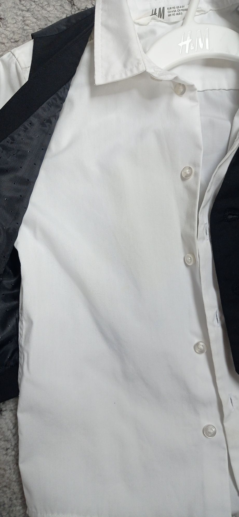 Chłopiec koszula kamizelka mucha H&M 110 cm na wesele do przedszkola