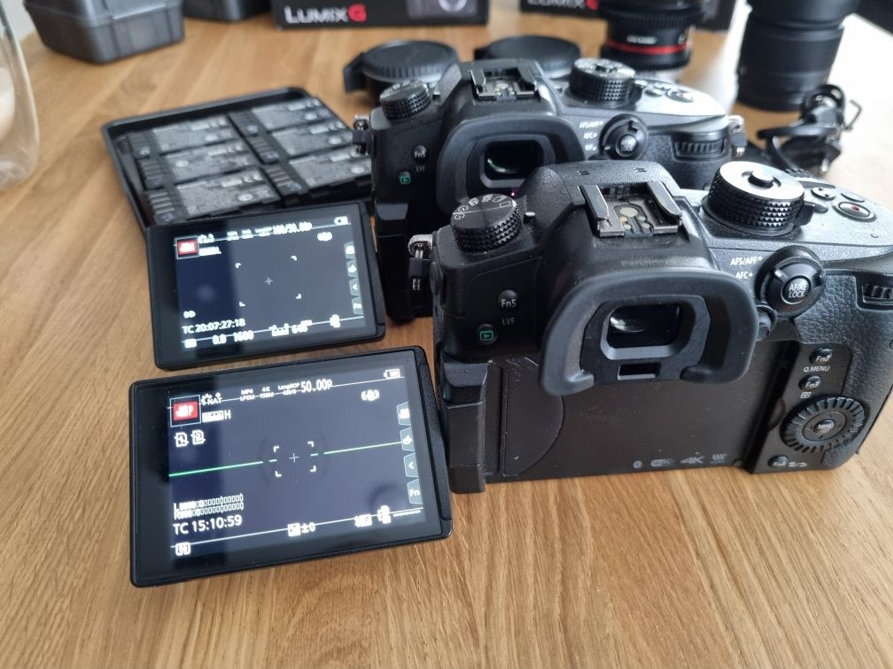 2x GH5 + 2x Viltrox ef-m2 Samyang 12mm, Lumix 25mm 1.7 ZESTAW