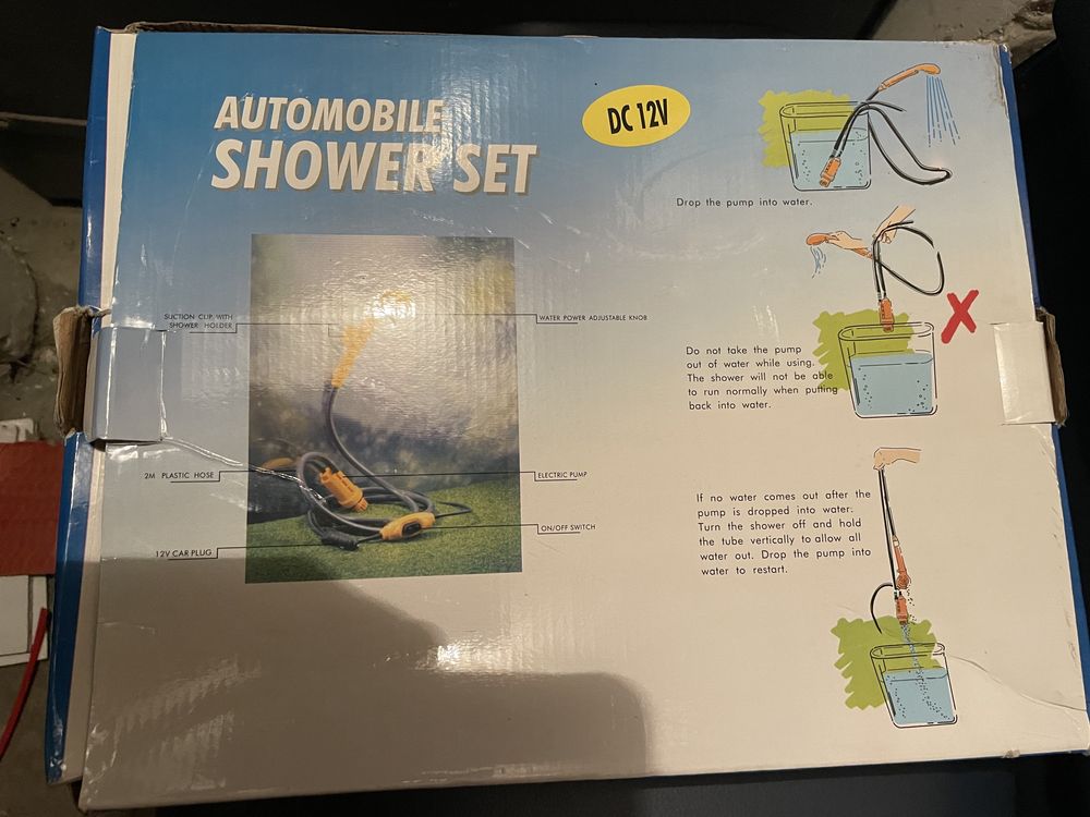 Prysznic samochodowy kamper outdor nowy