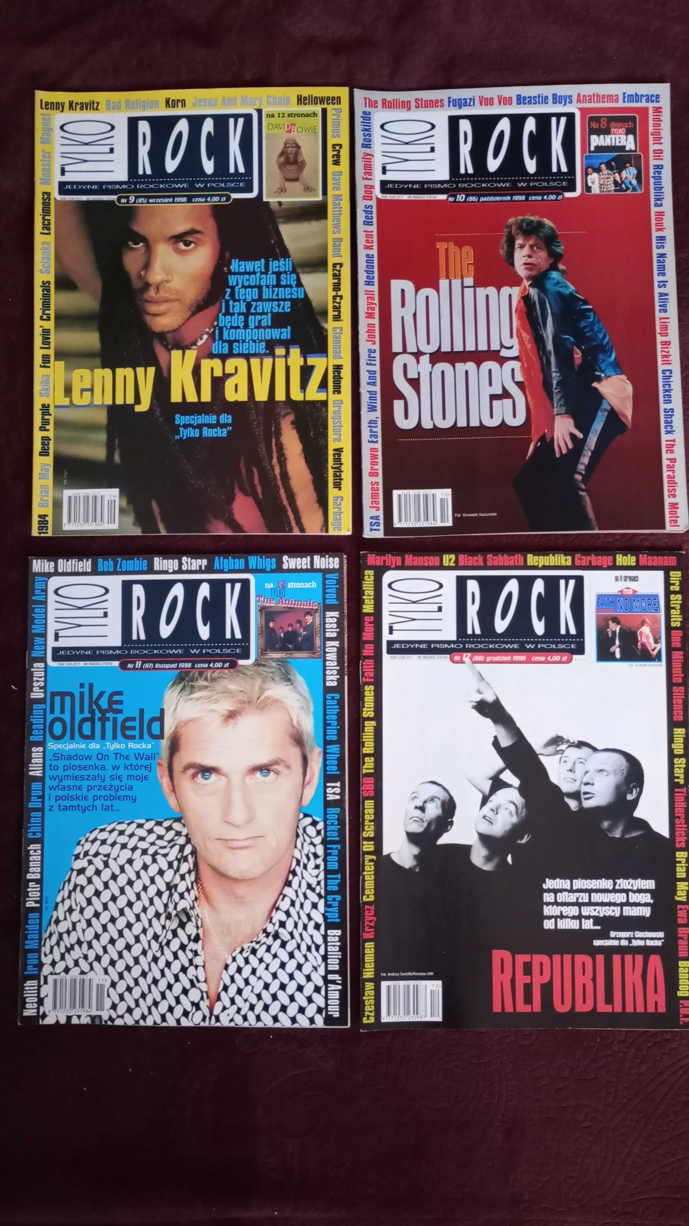Sprzedam magazyn Tylko Rock 1998