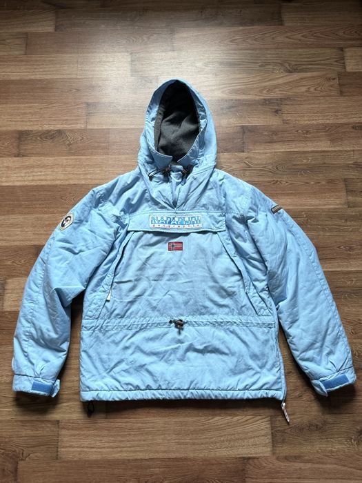 блакитна куртка-анорак Napapijri Skidoo
