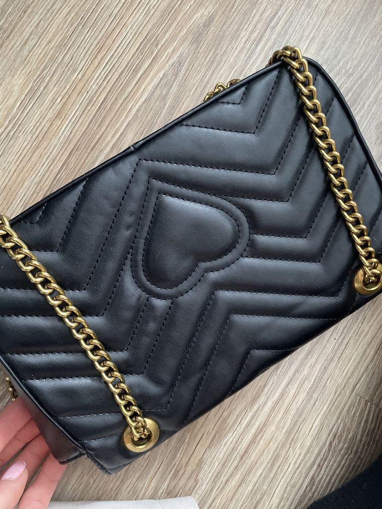 Gucci marmont czarna torebka