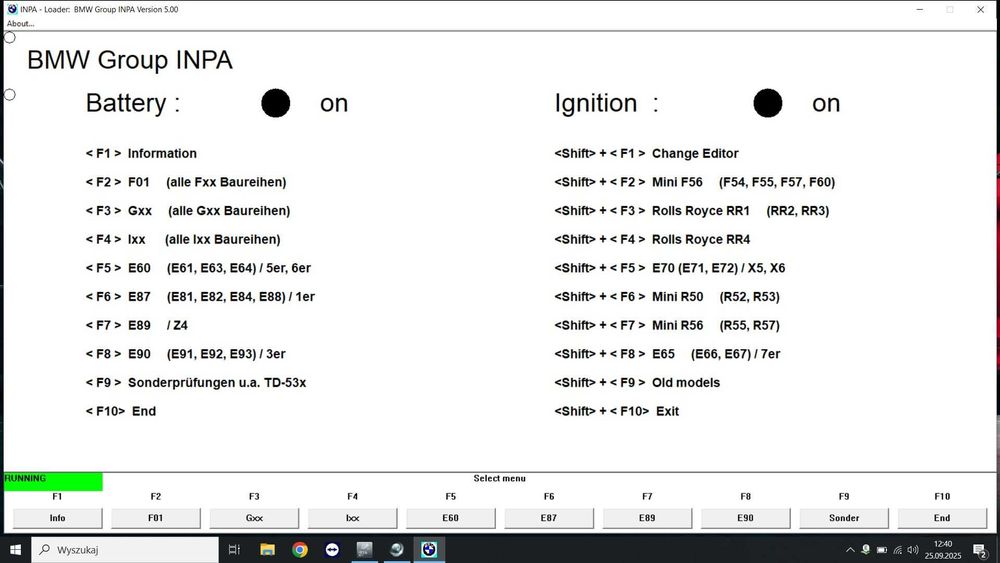 Laptop Diagnostyczny BMW Mini ISTA INPA ENET ICOM Esys K+D Can