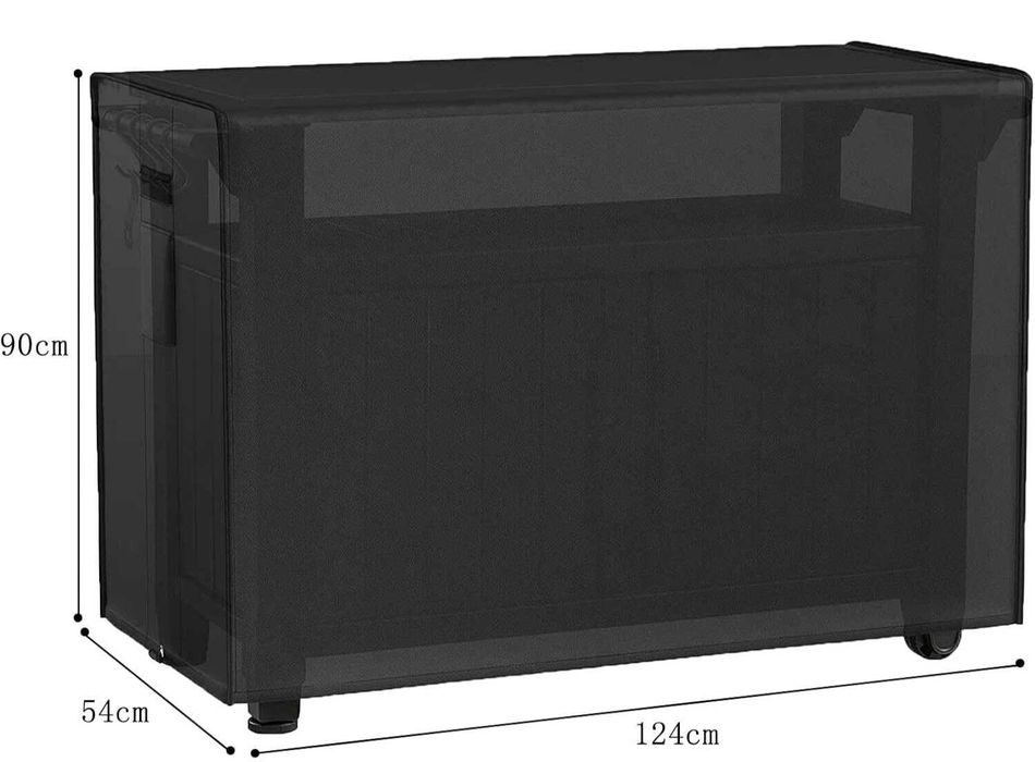 Pokrowiec na Grill 124x54x90 Oxford 420D Wodoodporny Osłona na Grill
