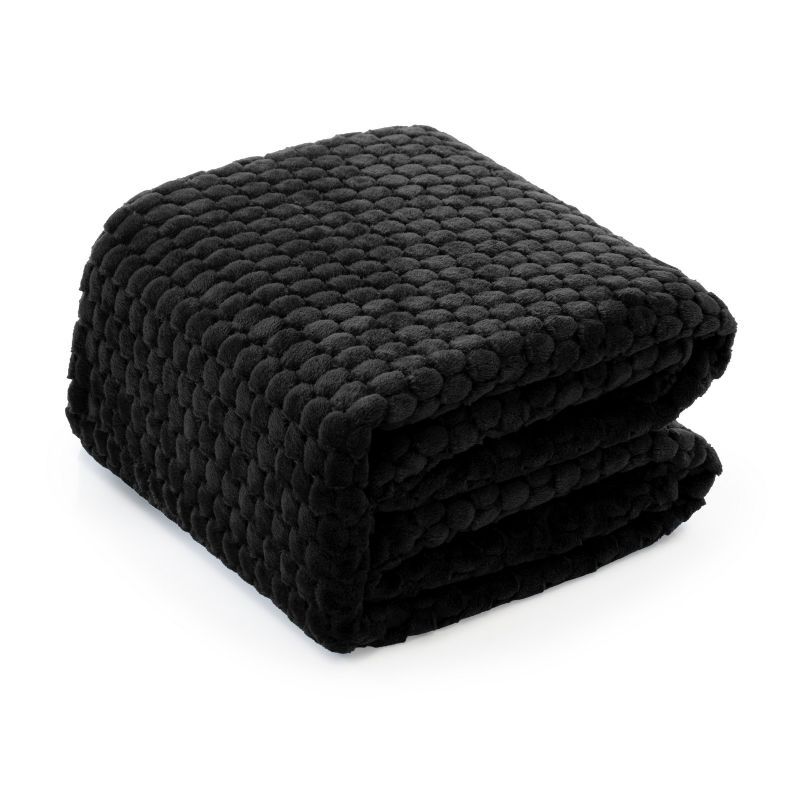 Koc z Mikrofibry 160x200 Narzuta na Łóżko Tłoczona Pluszowa Ala Koła 3