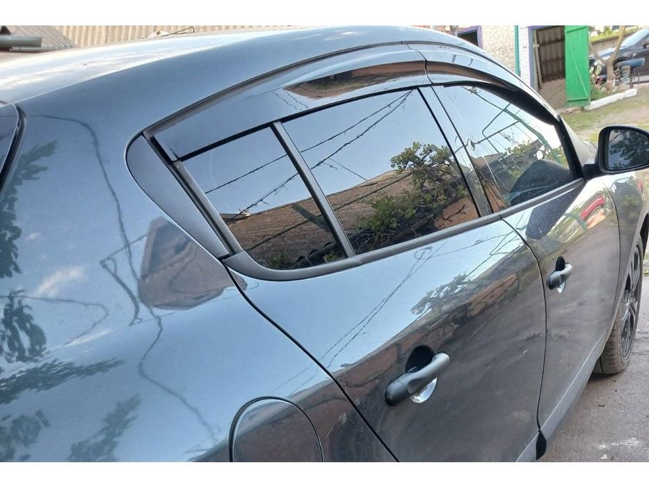 Renault Megane III HB 2009-2016рр. Вітровики (4 шт., Sunplex Sport)