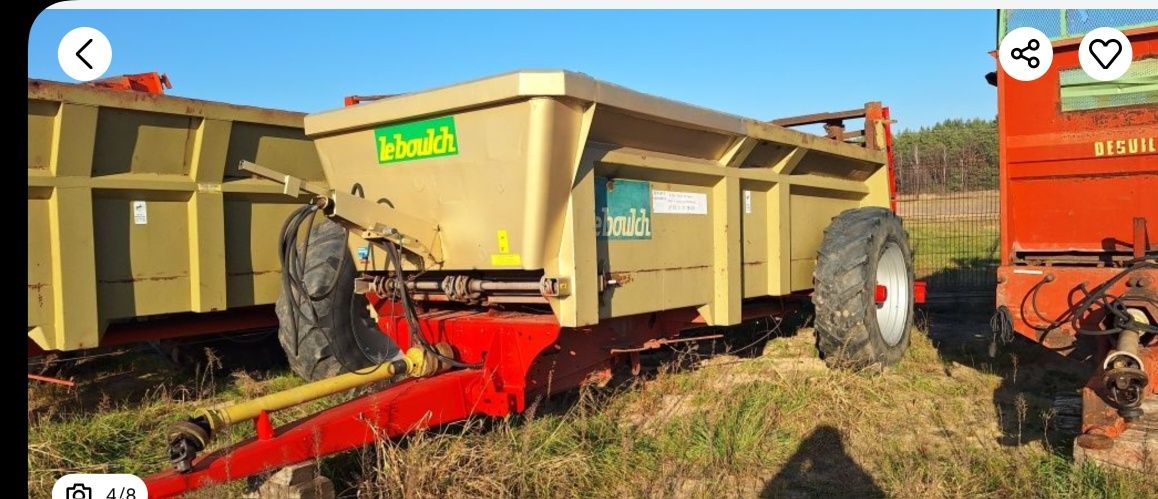 Rozrzutnik obornika Rolland 8t leboulch sodimac 12 -1414t