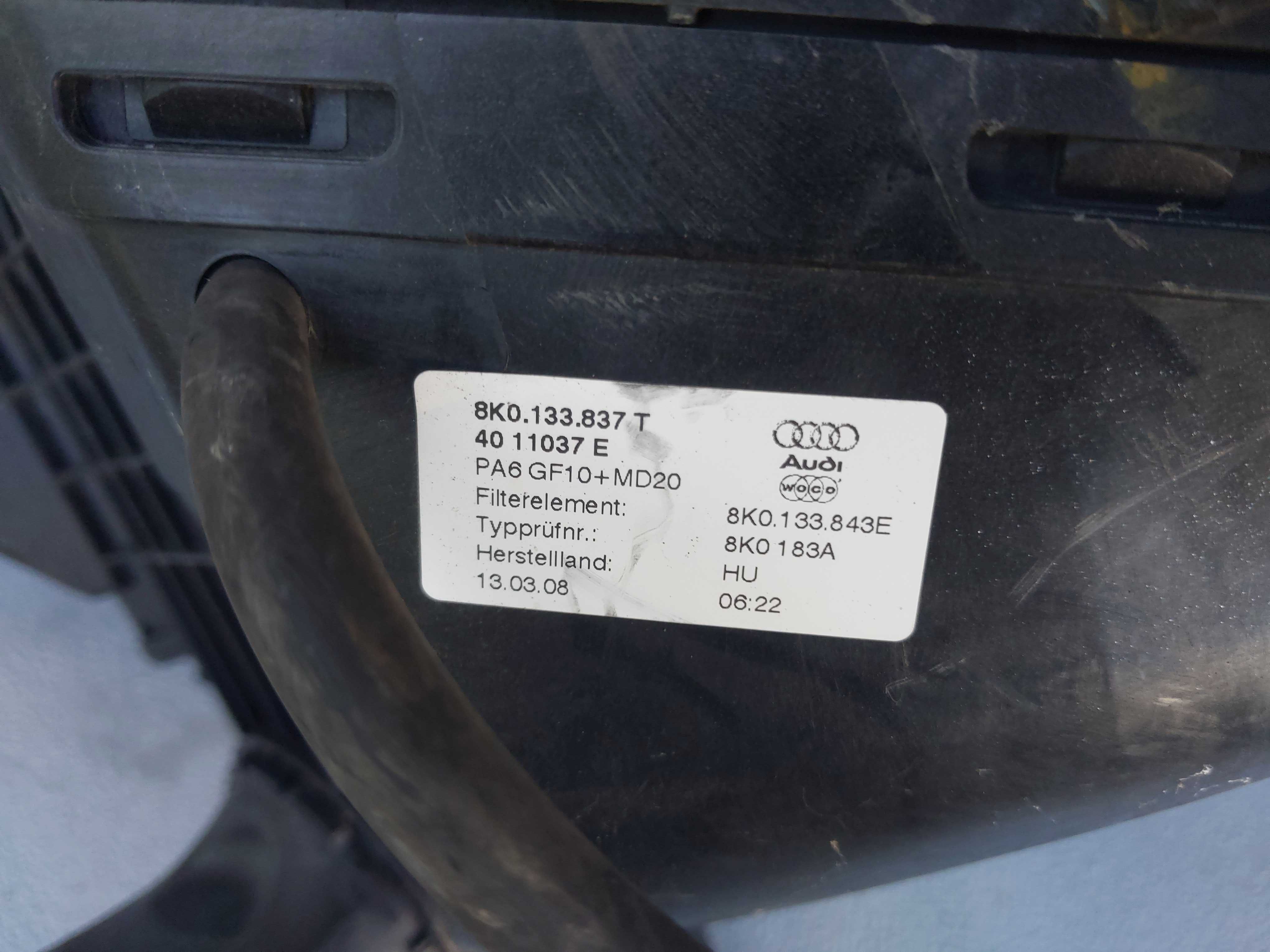 Obudowa Filtra Powietrza Audi a4 b8 2.0 tdi Kompletna WYSYŁKA