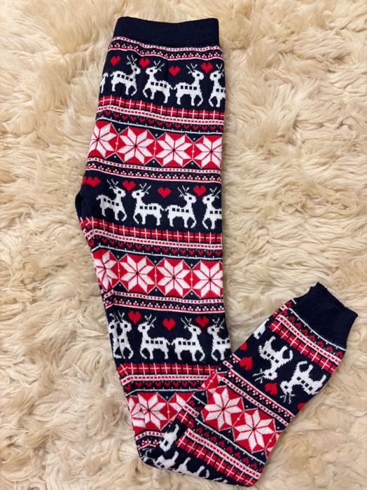 Nowe świąteczne getry leginsy święta Boże Narodzenie XXS/CS
