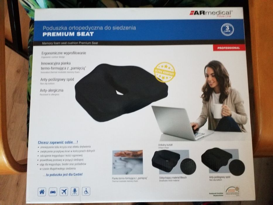 Poduszka ortopedyczna do siedzenia ARMedical w oryginalnym pudełku
Wsp